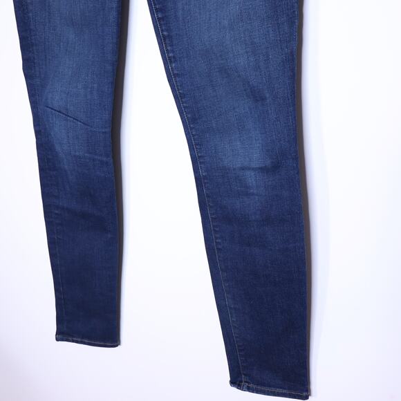 MADEWELL 9" High Rise Skinny Jeans Dark Wash Button Fly Casual Women's 28T - Picture 5 of 12